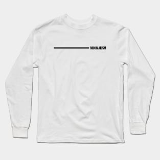 Minimalism design by Minimal DM (Horizontal black version) Long Sleeve T-Shirt